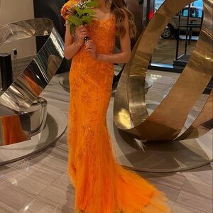 Orange Prom Dress